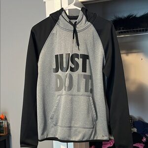 Women’s Nike Gray and Black Hoodie